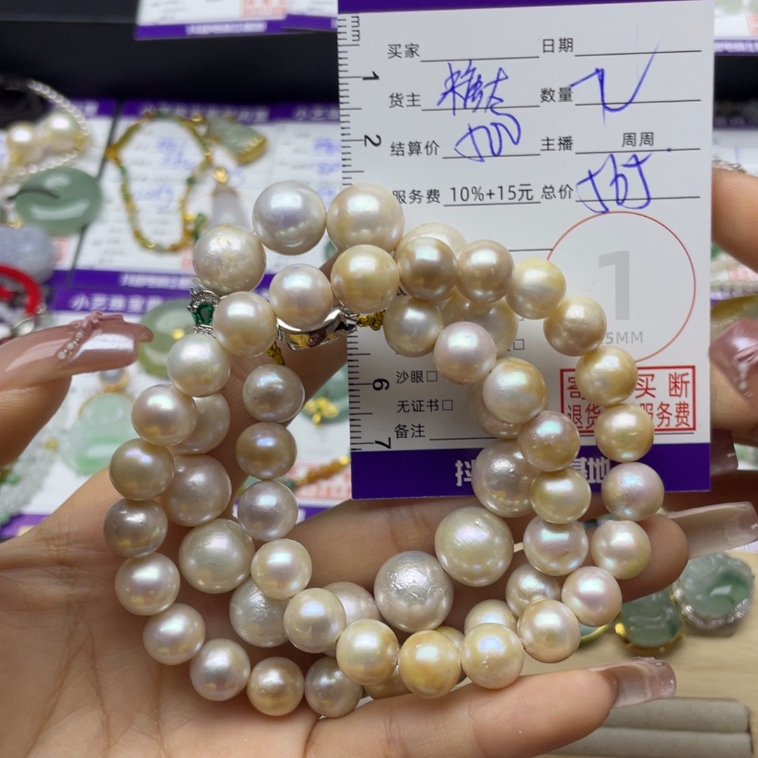 淡水珍珠合金颈饰吊坠