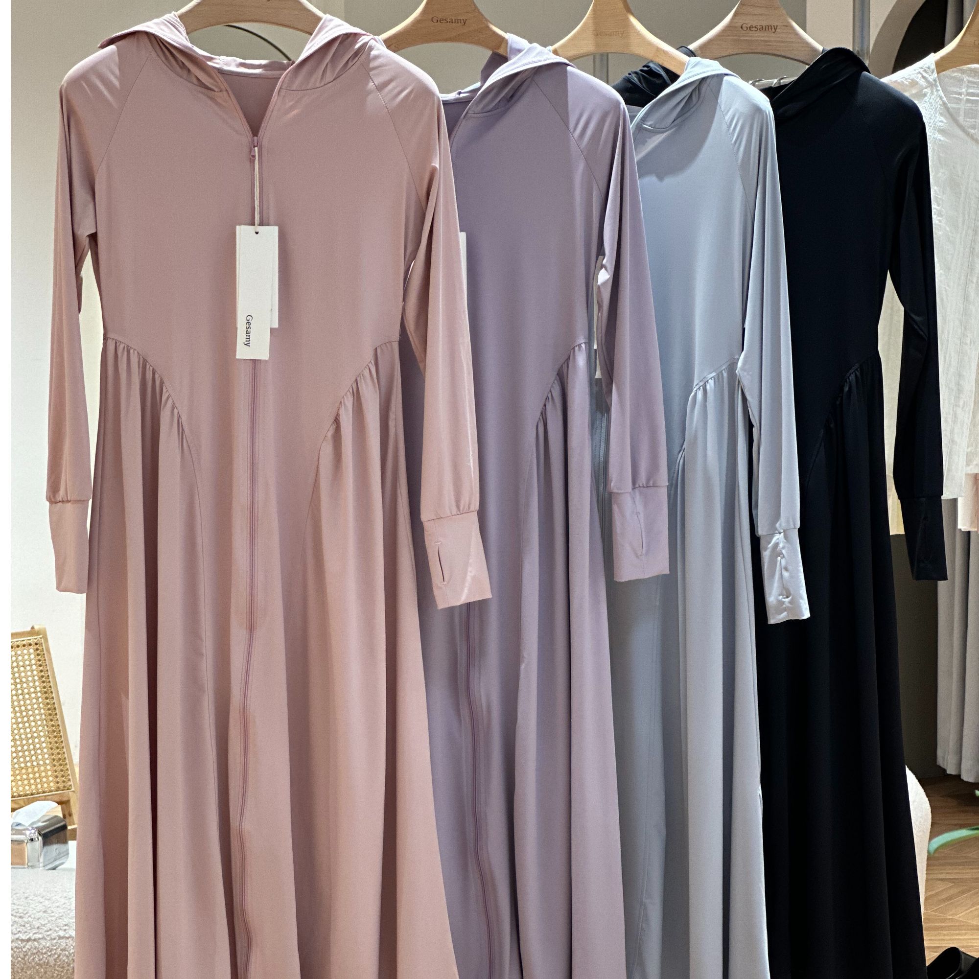 正品英国Gesamy格桑米长款连帽防晒衣 22W-G172