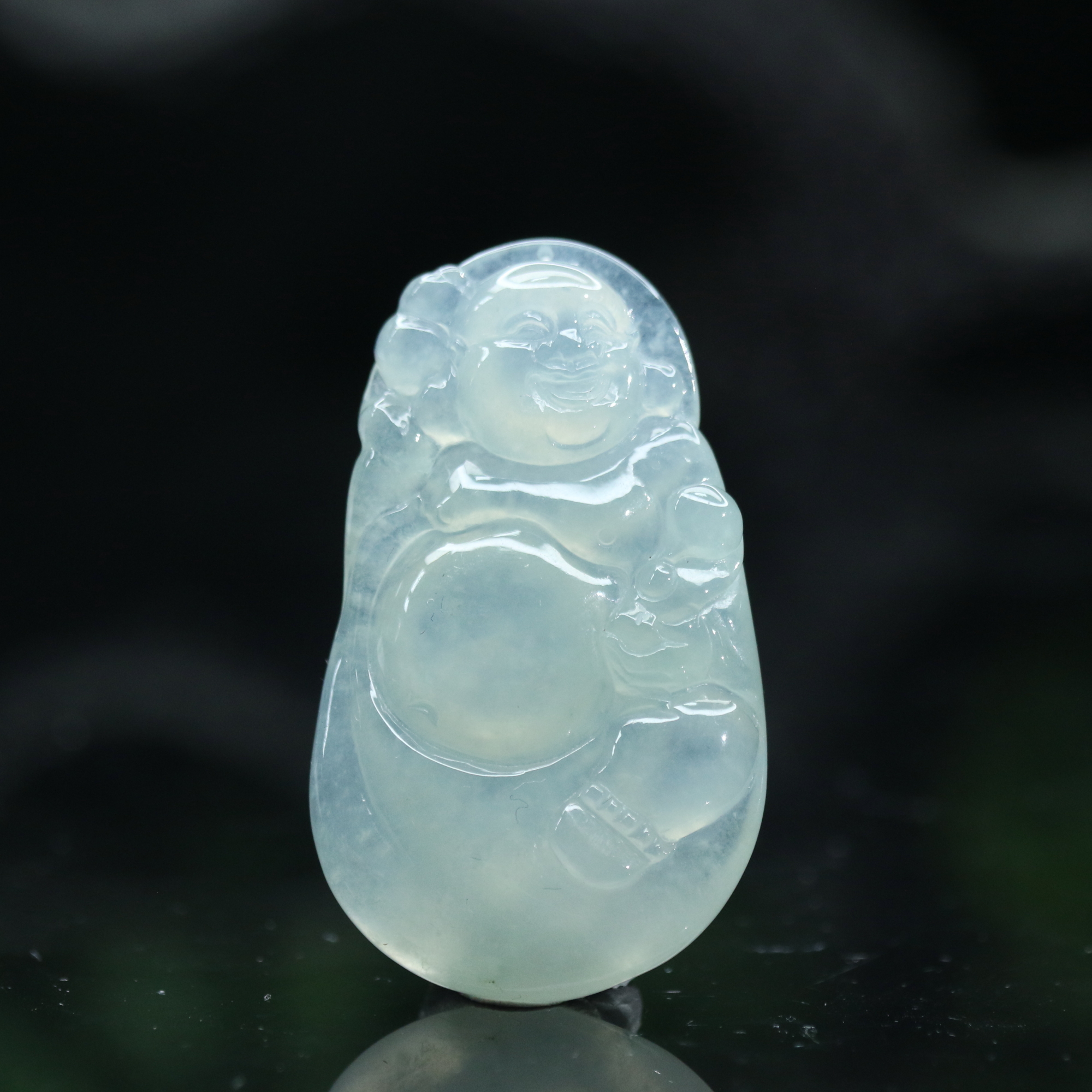 47天然缅甸翡翠A货冰佛公吊坠/500306/上海嘉禾拍卖