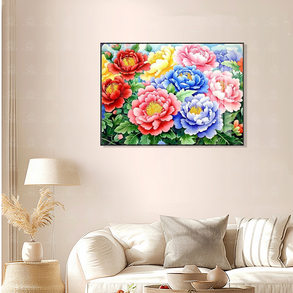 【限定90套 进口棉布】爱阁十字绣国色醉春风中式风景画客厅手工绣