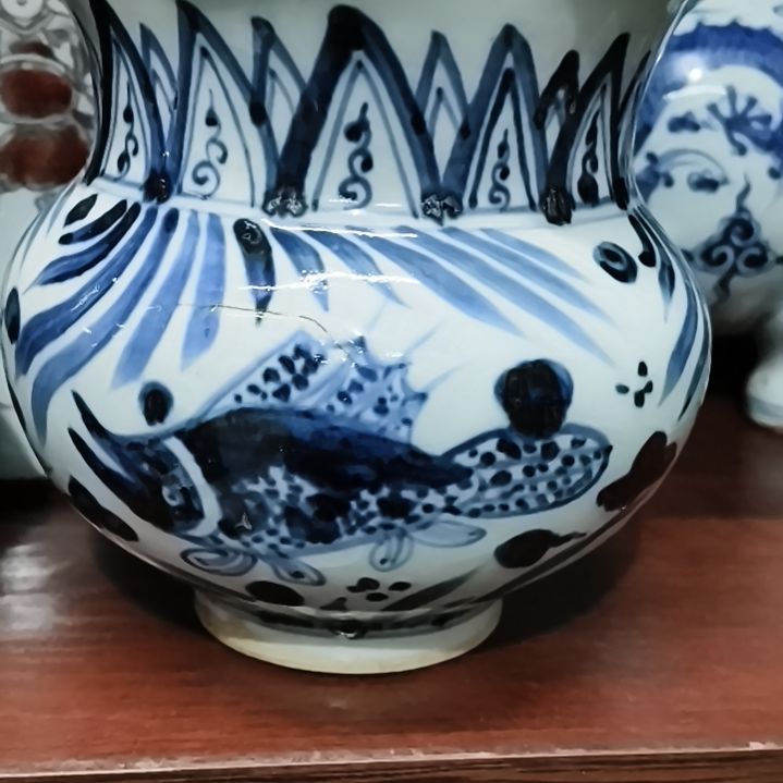 杯用****0陶瓷摆件不固定一件有窑裂