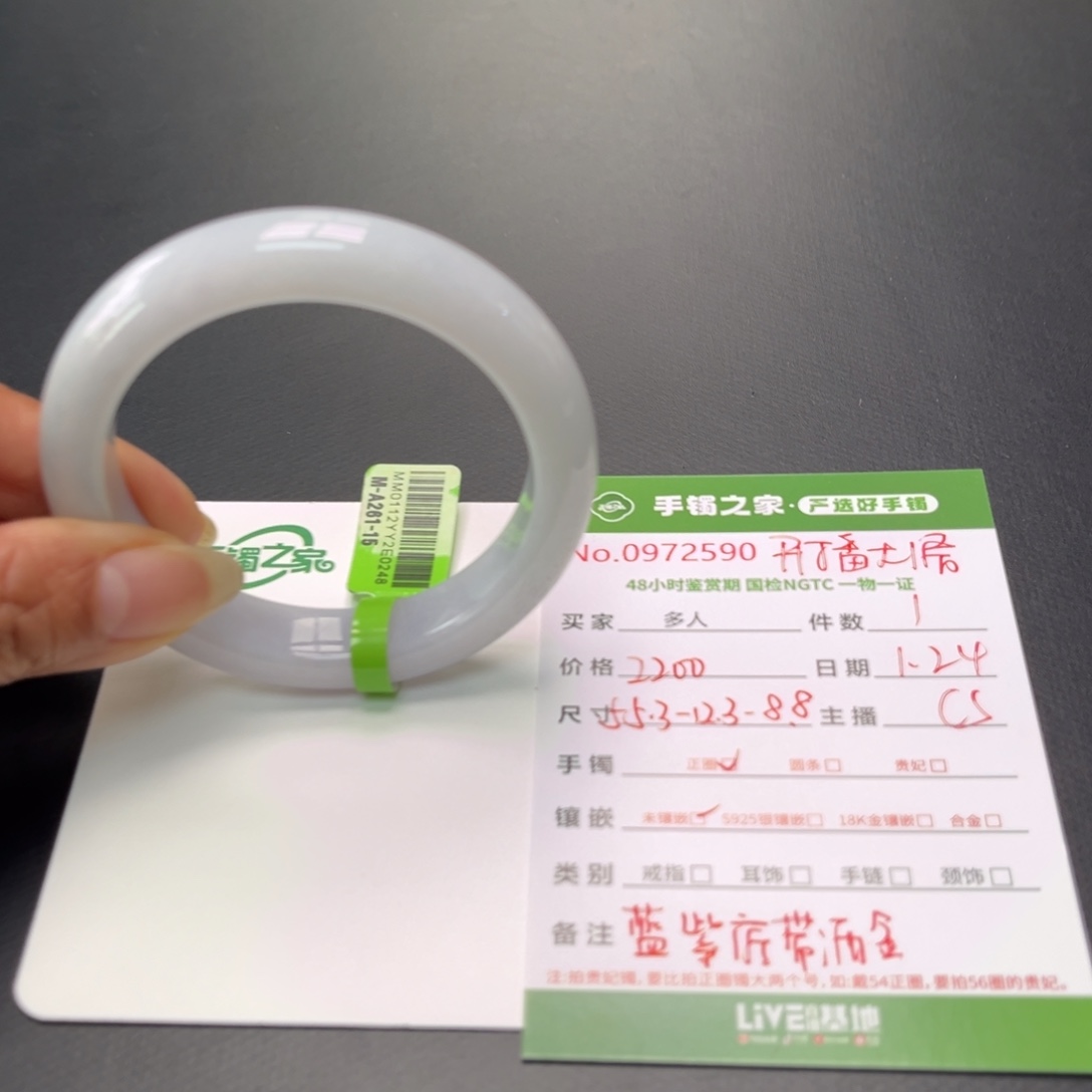 翡翠手镯未镶嵌多人
