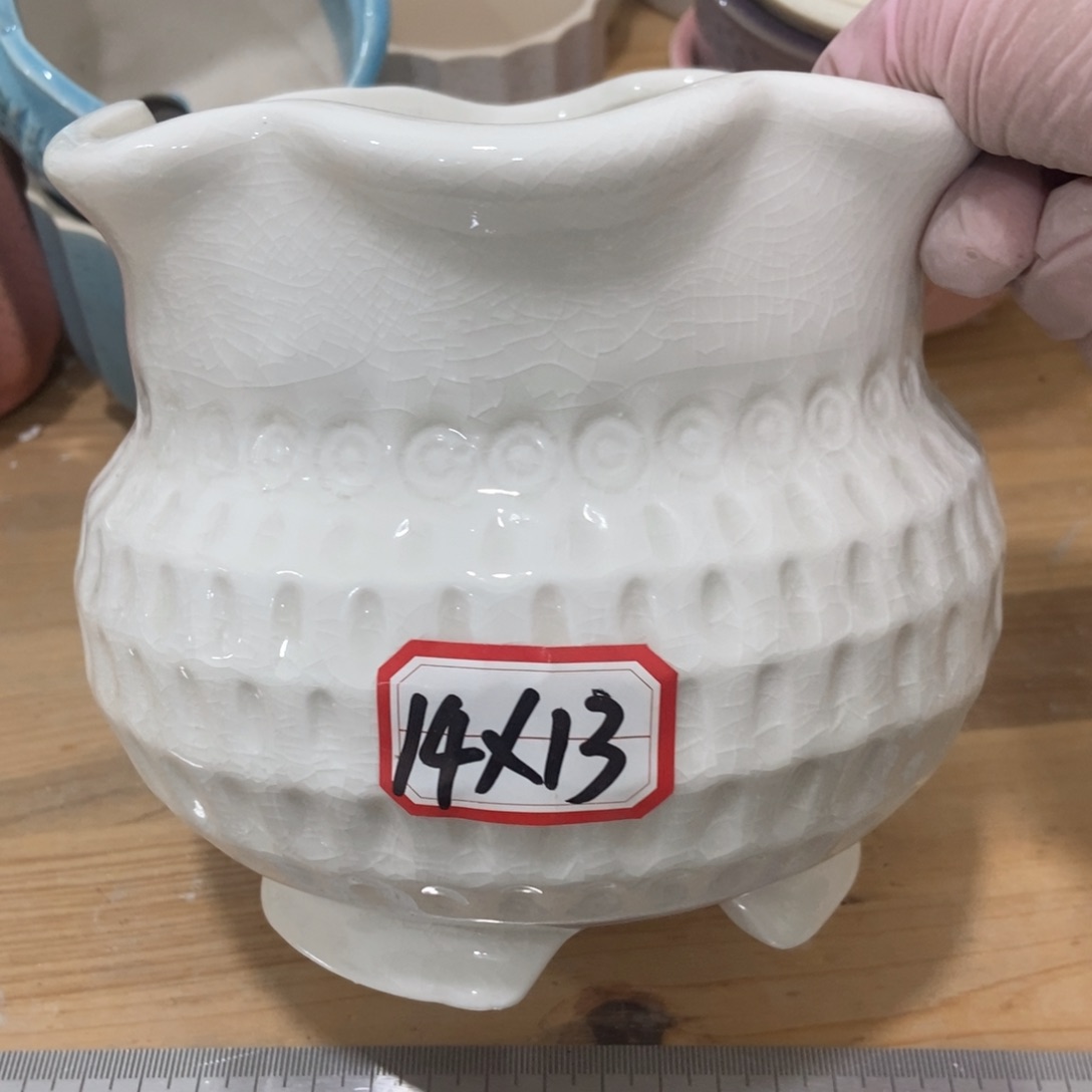 红陶高温陶瓷花盆