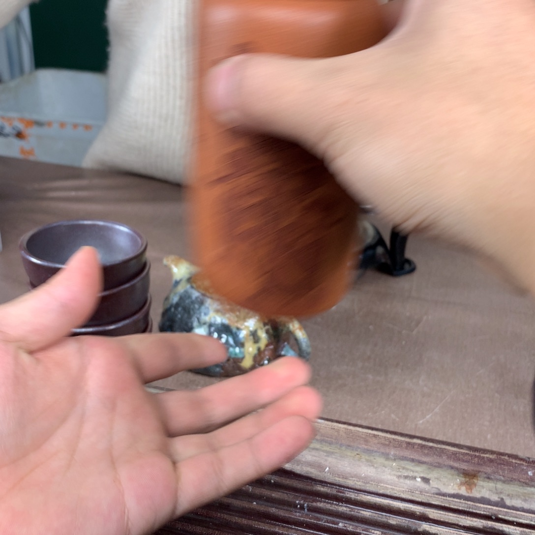 紫砂柴烧纯自然柴烧