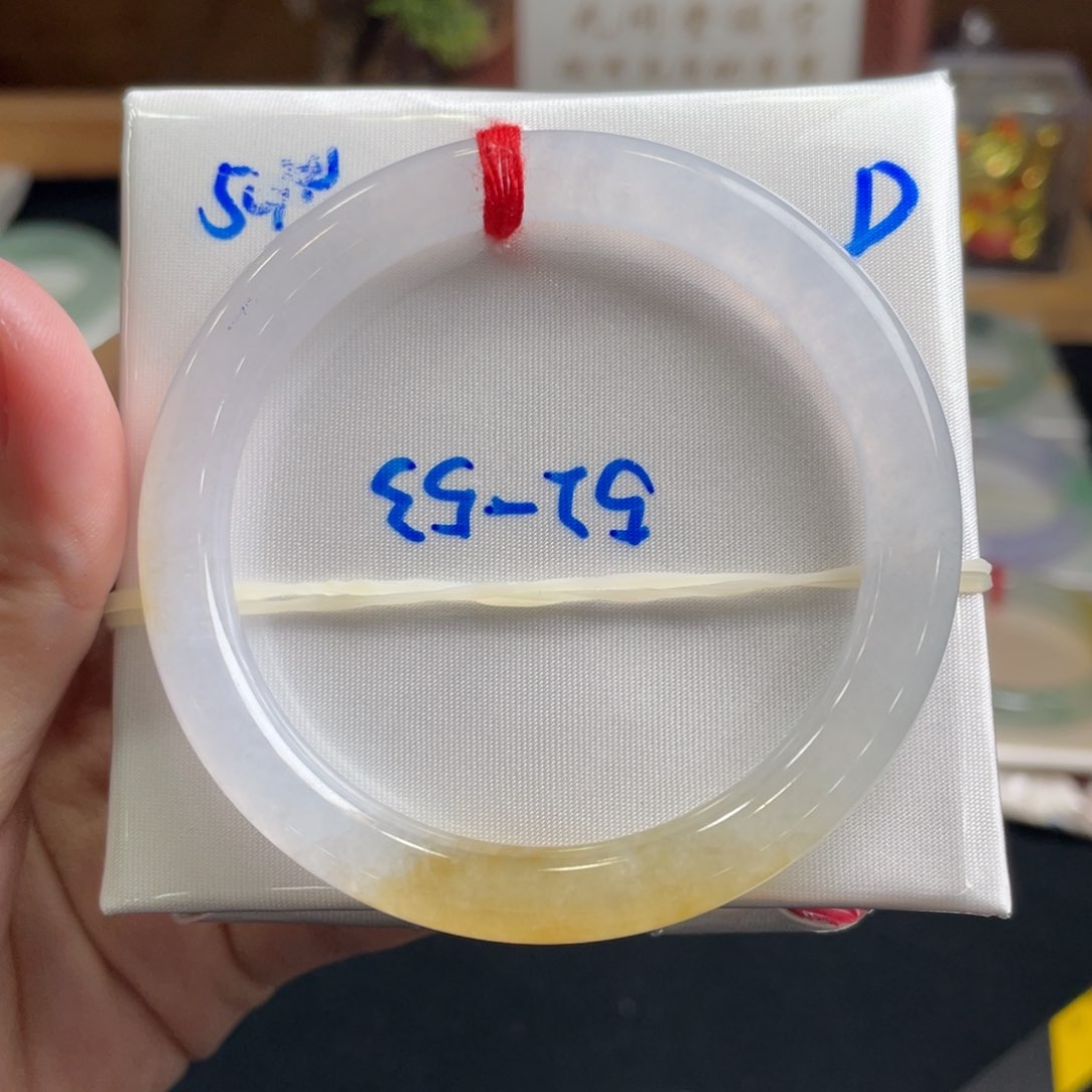 翡翠手镯未镶嵌52.5 圆条 