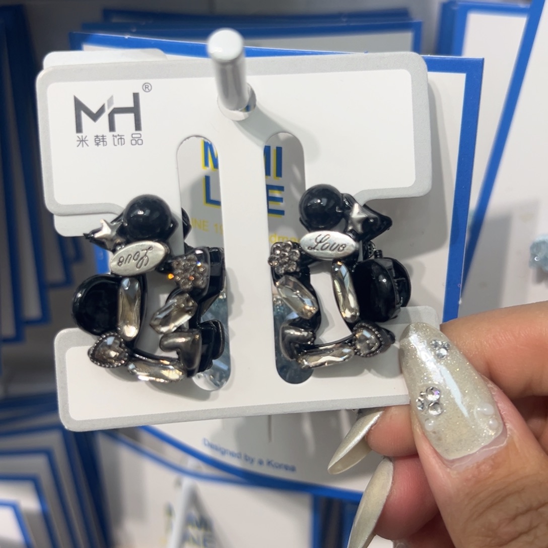 皮质铁合金刘海夹