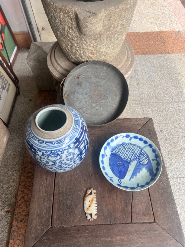 喜字，鱼盘，和田，铁梨木，家庭装饰，茶室空间摆放的手选