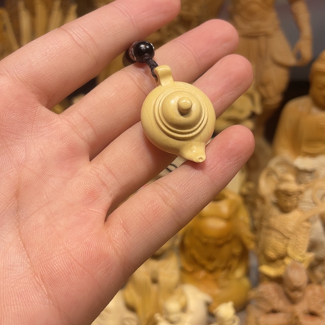 黄杨木小叶小号把把壶