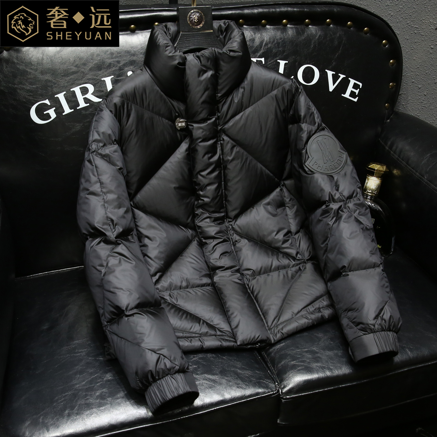 欧洲站高级感简约加厚男士立领羽绒服2025冬季新款轻便保暖外套男