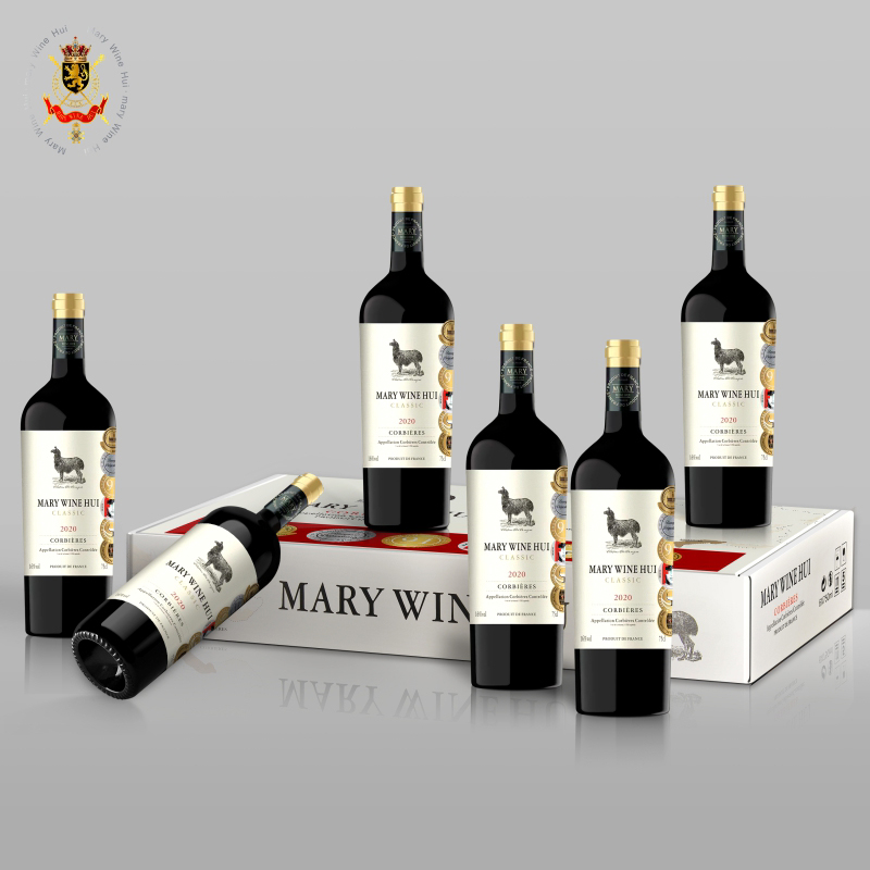 【招牌羊驼】玛利酒荟羊驼荣耀干红葡萄酒16度750ML*6瓶
