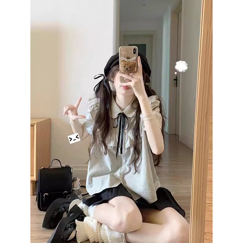 【单件衬衫】（直播间过款专用链接）甜美减龄jk制服衬衫女夏季新款