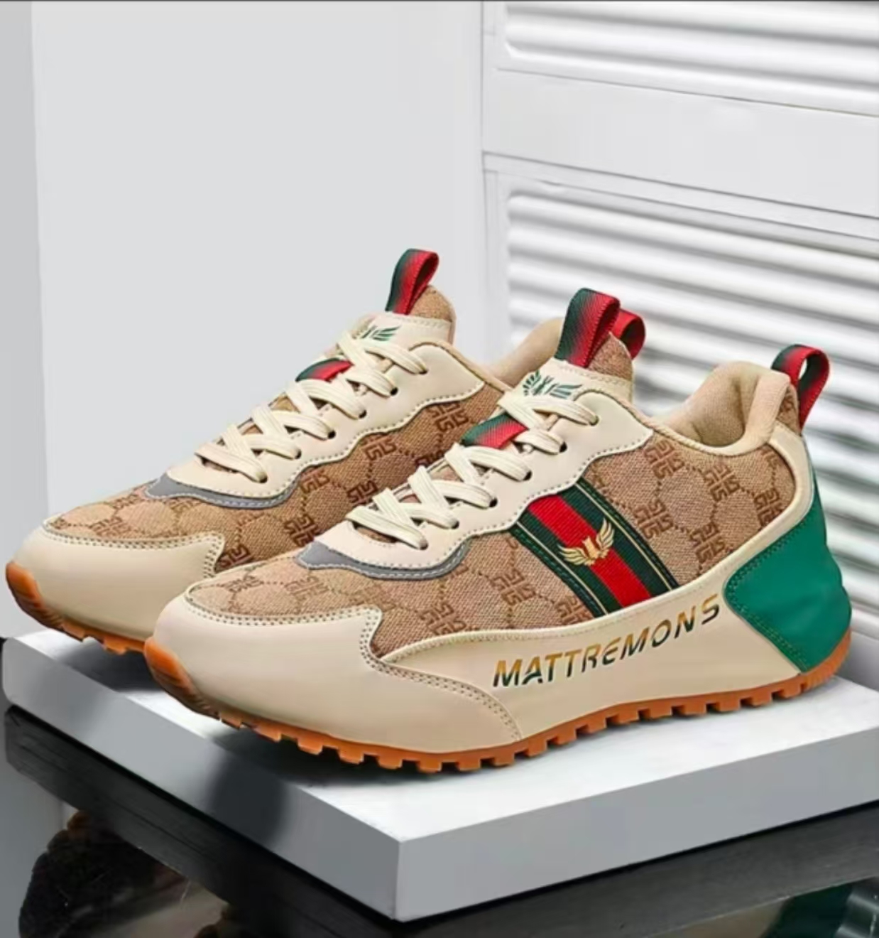 高端男女同款老花包底鞋XY1006