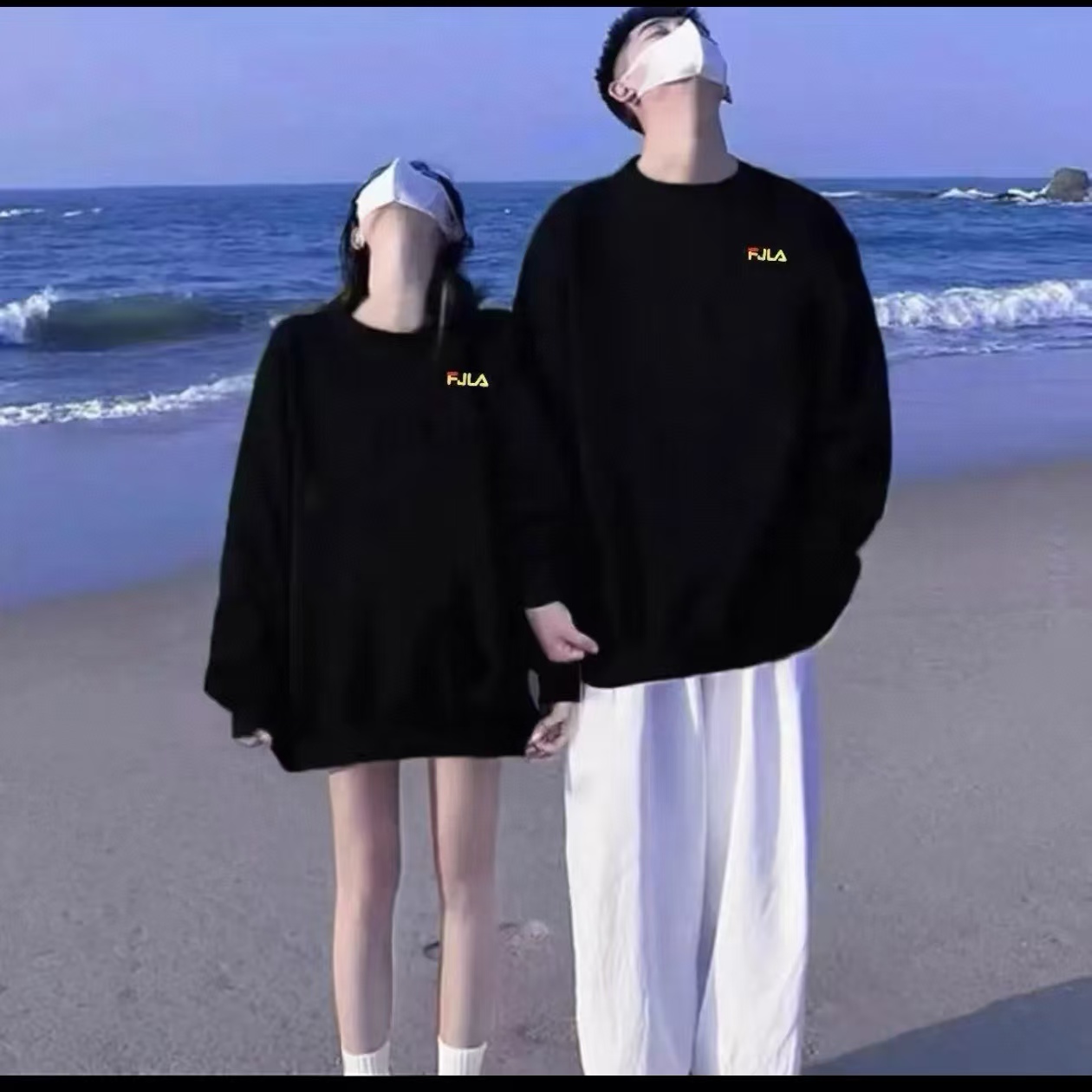 【万针刺绣】插肩奥粒绒情侣款时尚卫衣