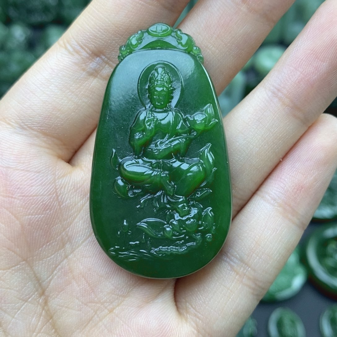 和田玉（碧玉）未镶嵌挂件
