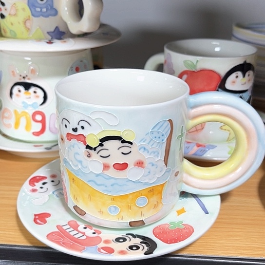 手绘高温釉下彩陶瓷