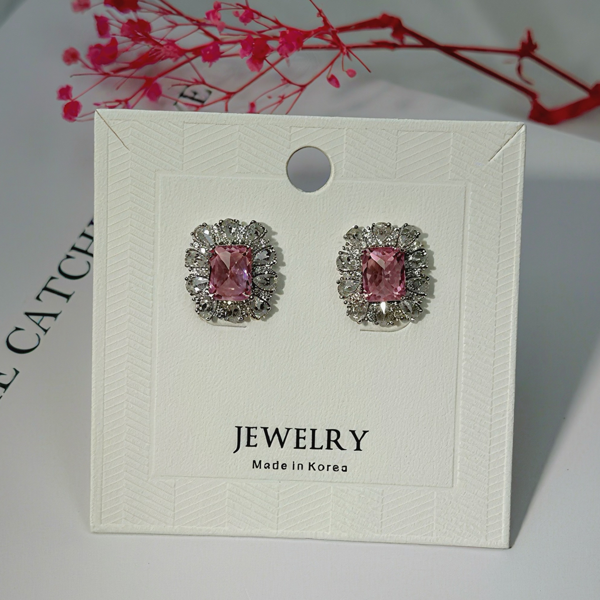 合金锆石耳饰 韩系甜美女团少女风高级耐看百搭