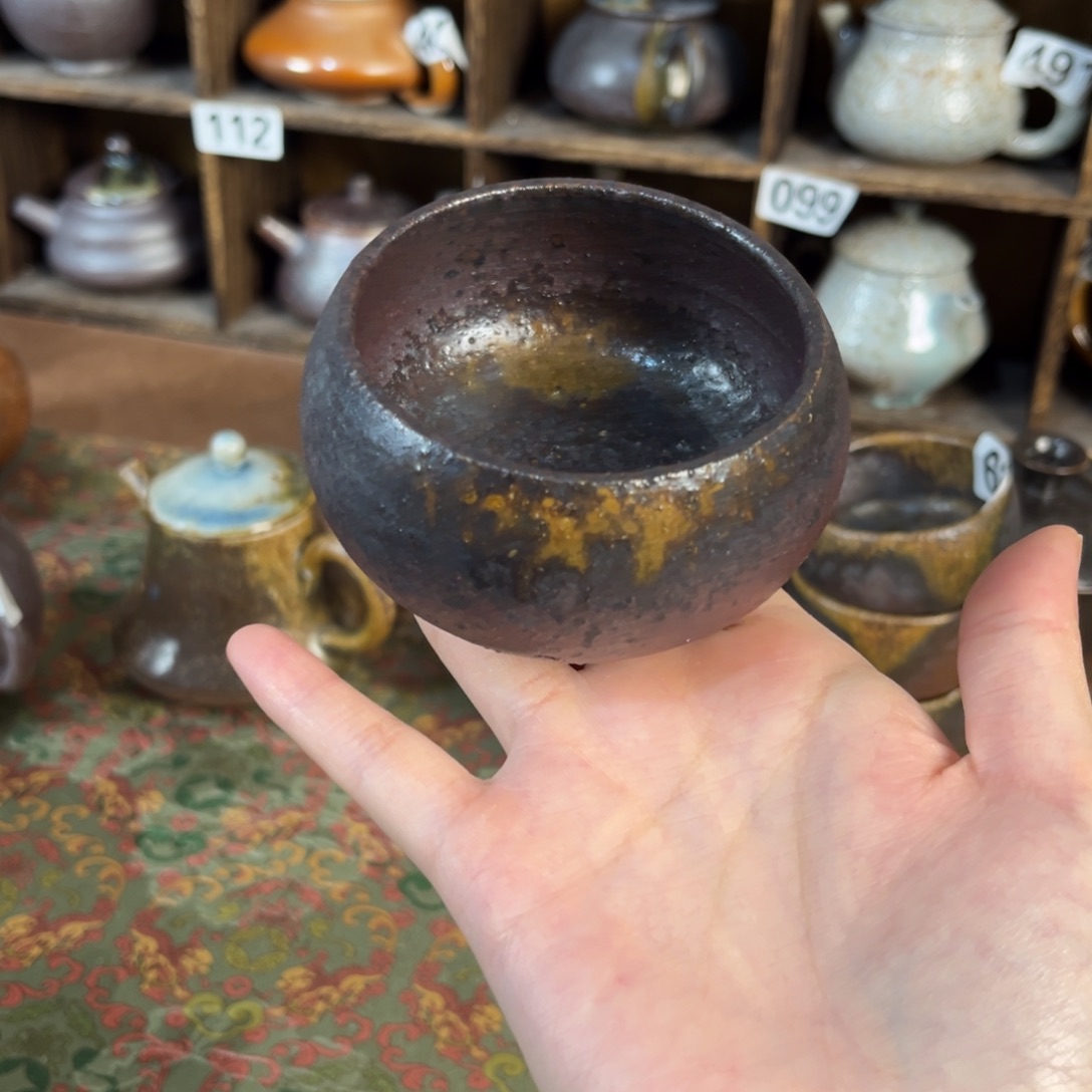 摆件柴烧茶器主人杯