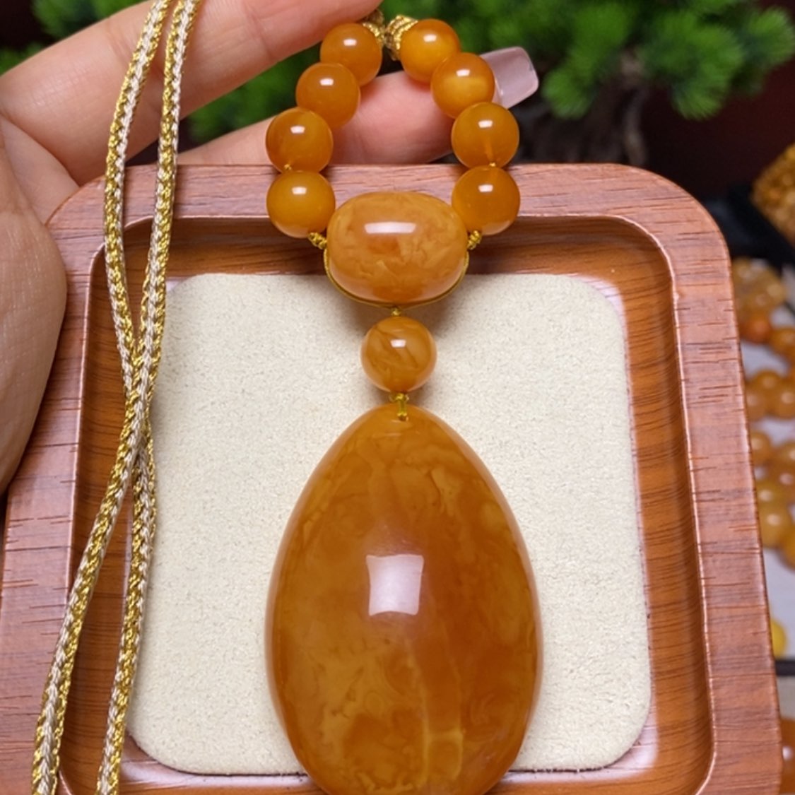 【闪购商品】蜜蜡颈饰未镶嵌项链