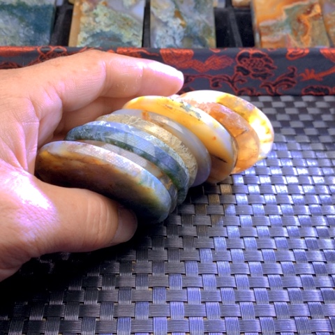 玛瑙/玉髓颈饰合金华**坦