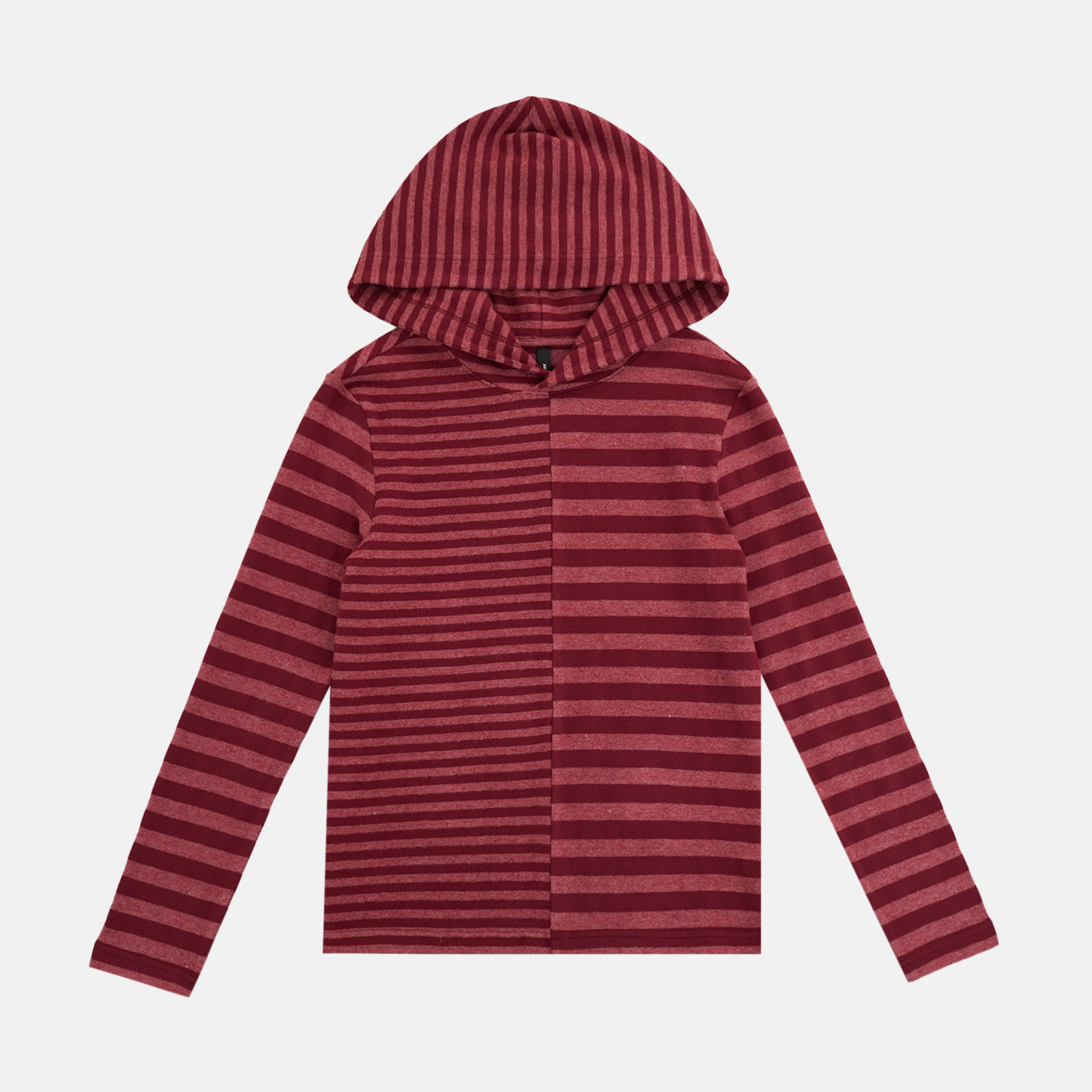 【上新】GGAHOLIDAY冬休闲舒适条纹长袖连帽套衫女士打底衫-161003