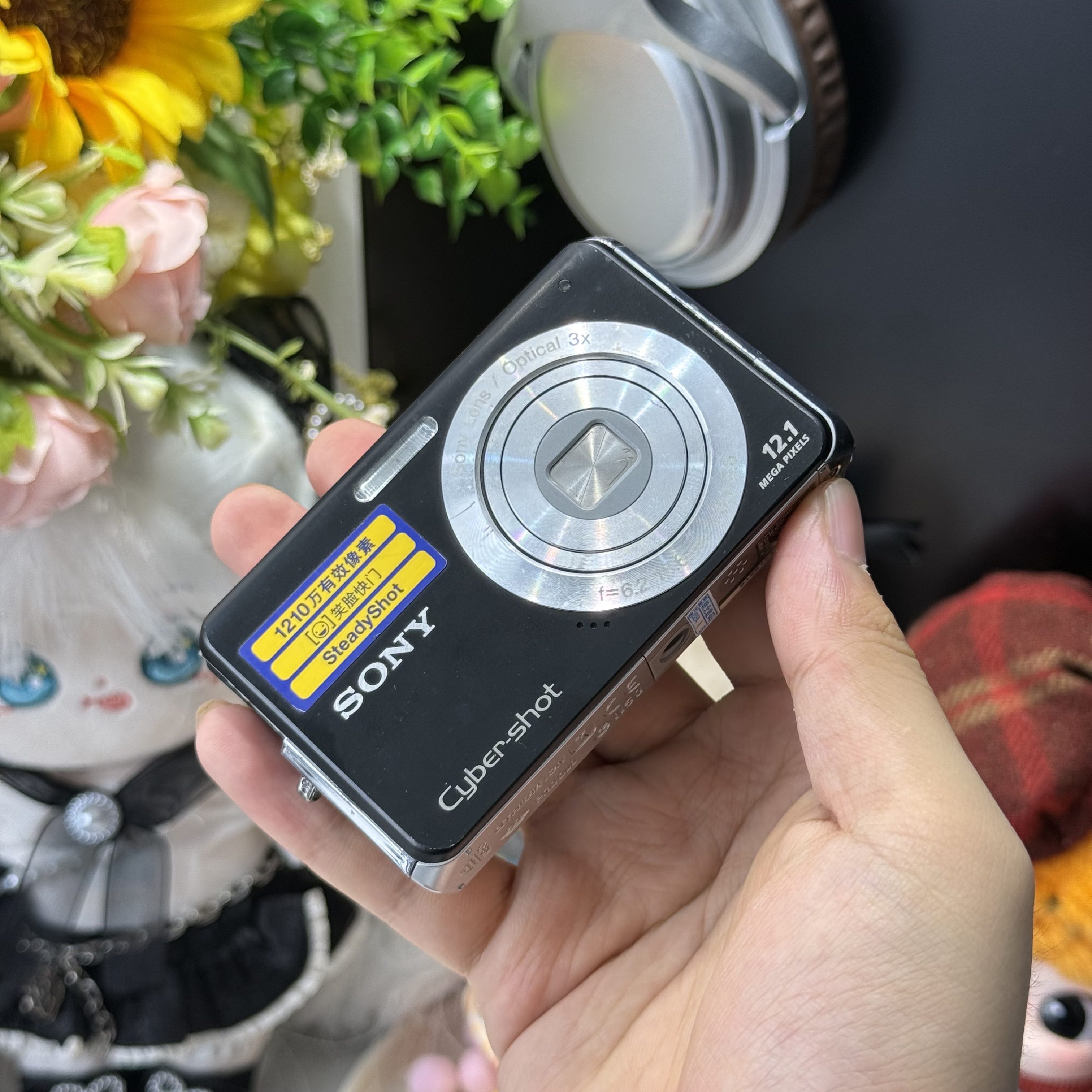 9新 Sony/索尼 索尼w190冷白皮胶片感色彩感千万像素带配件