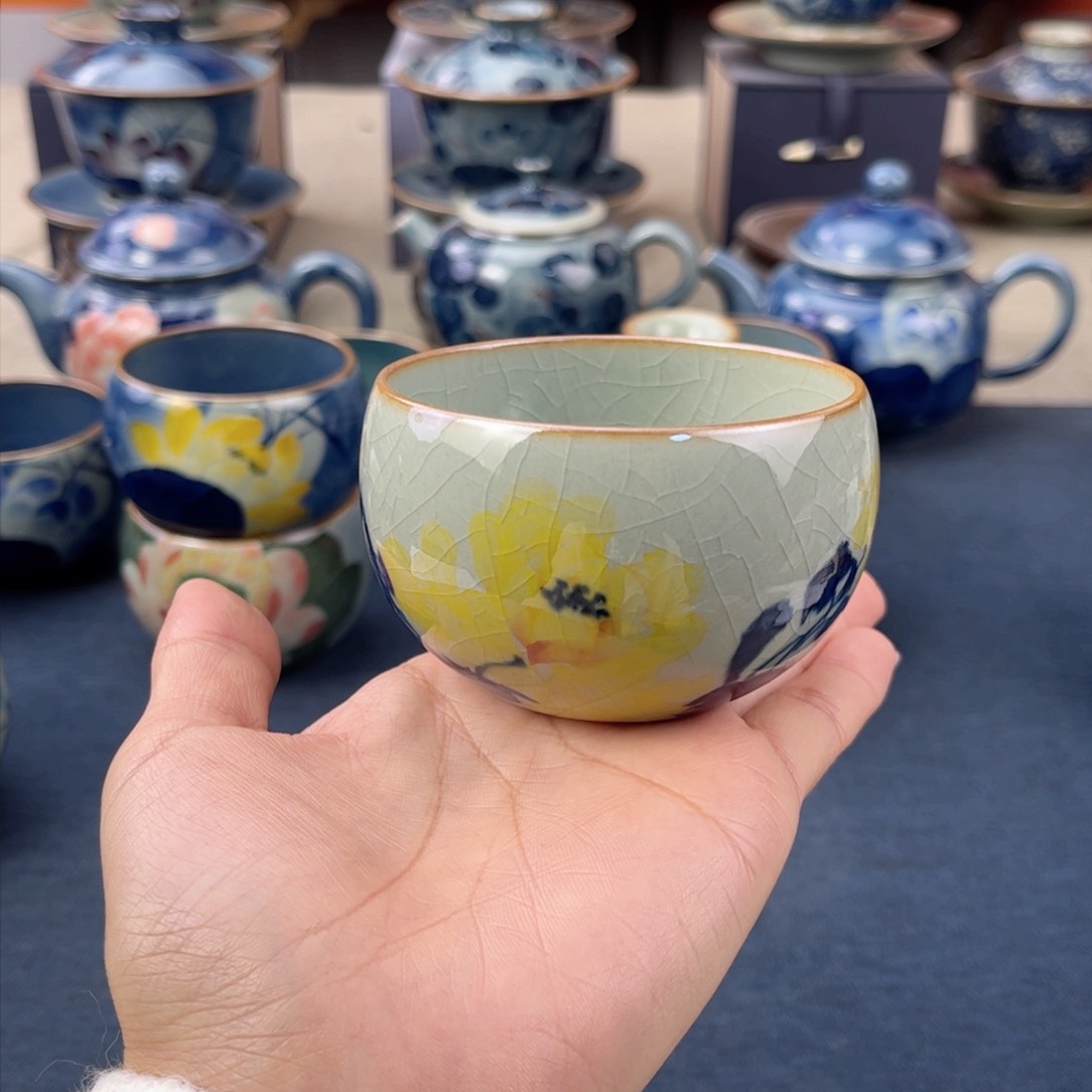 杯景德镇手绘手工茶具