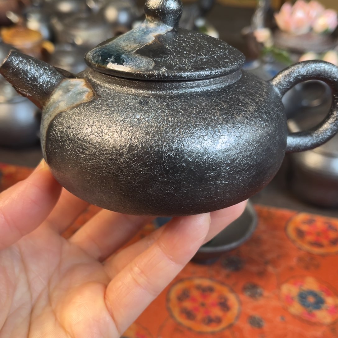 柴烧茶器主人杯杯柴烧