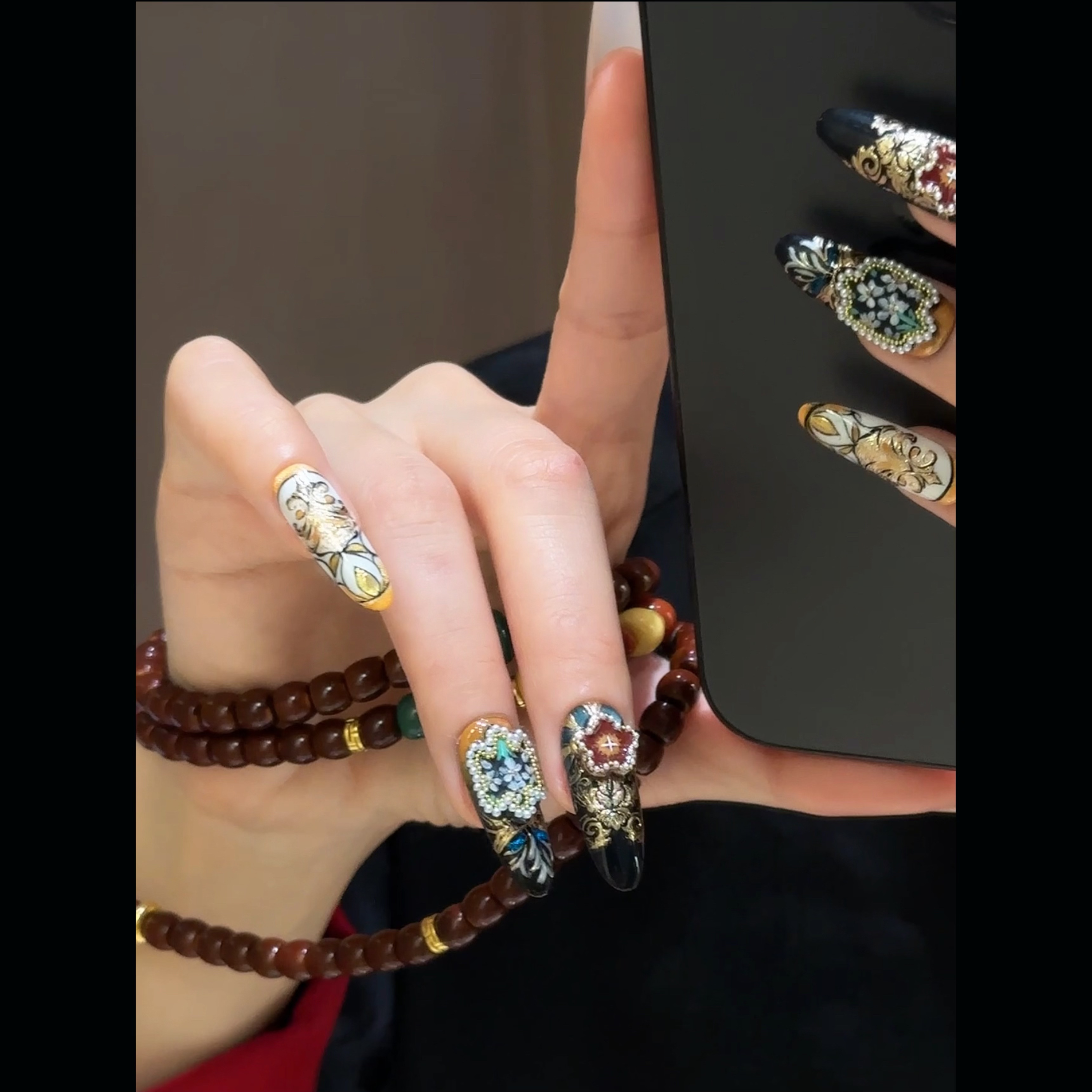 设计师款@【昭阳】寇丝妮 纯手工穿戴式美甲