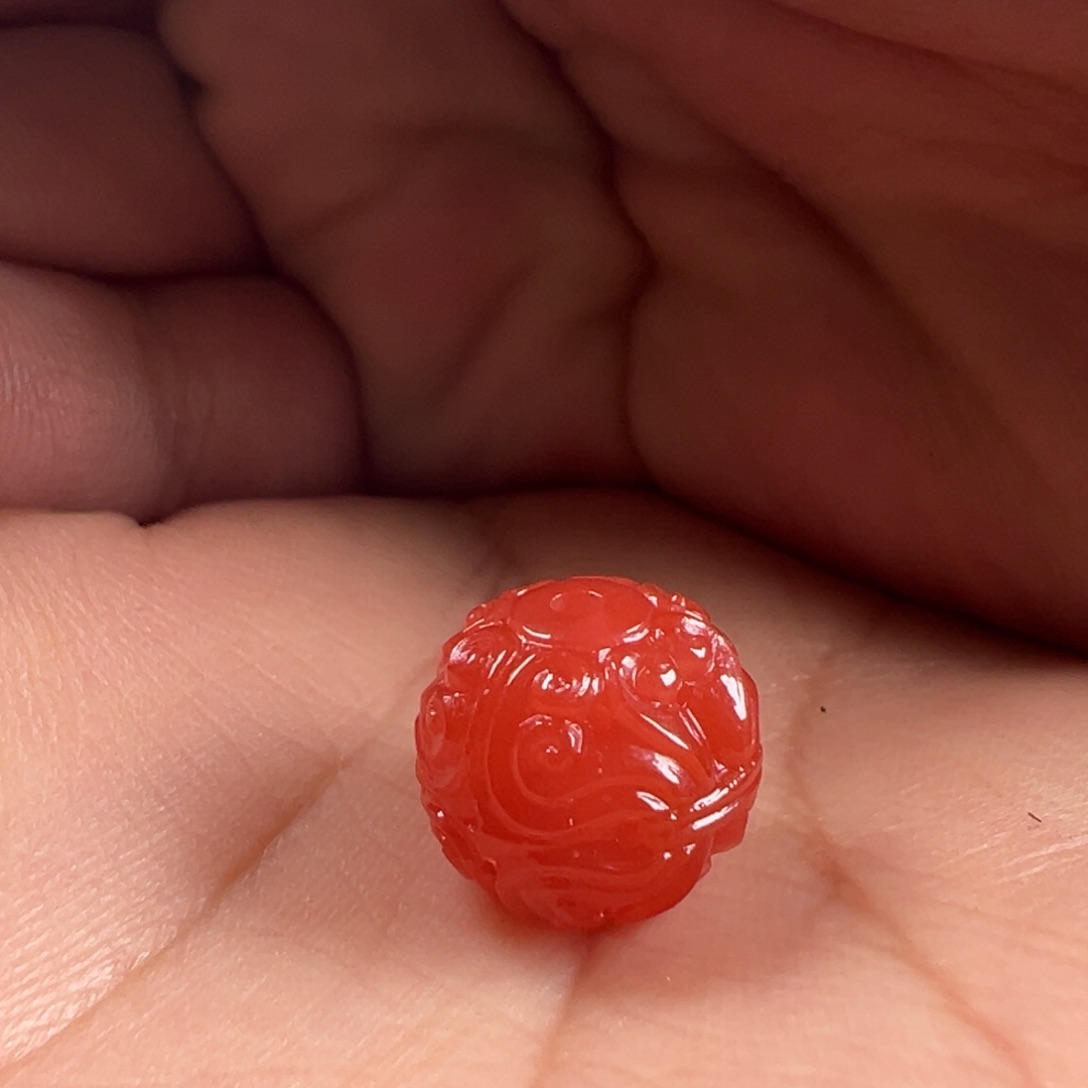 南红玛瑙克罗心12.8*11.9未镶嵌