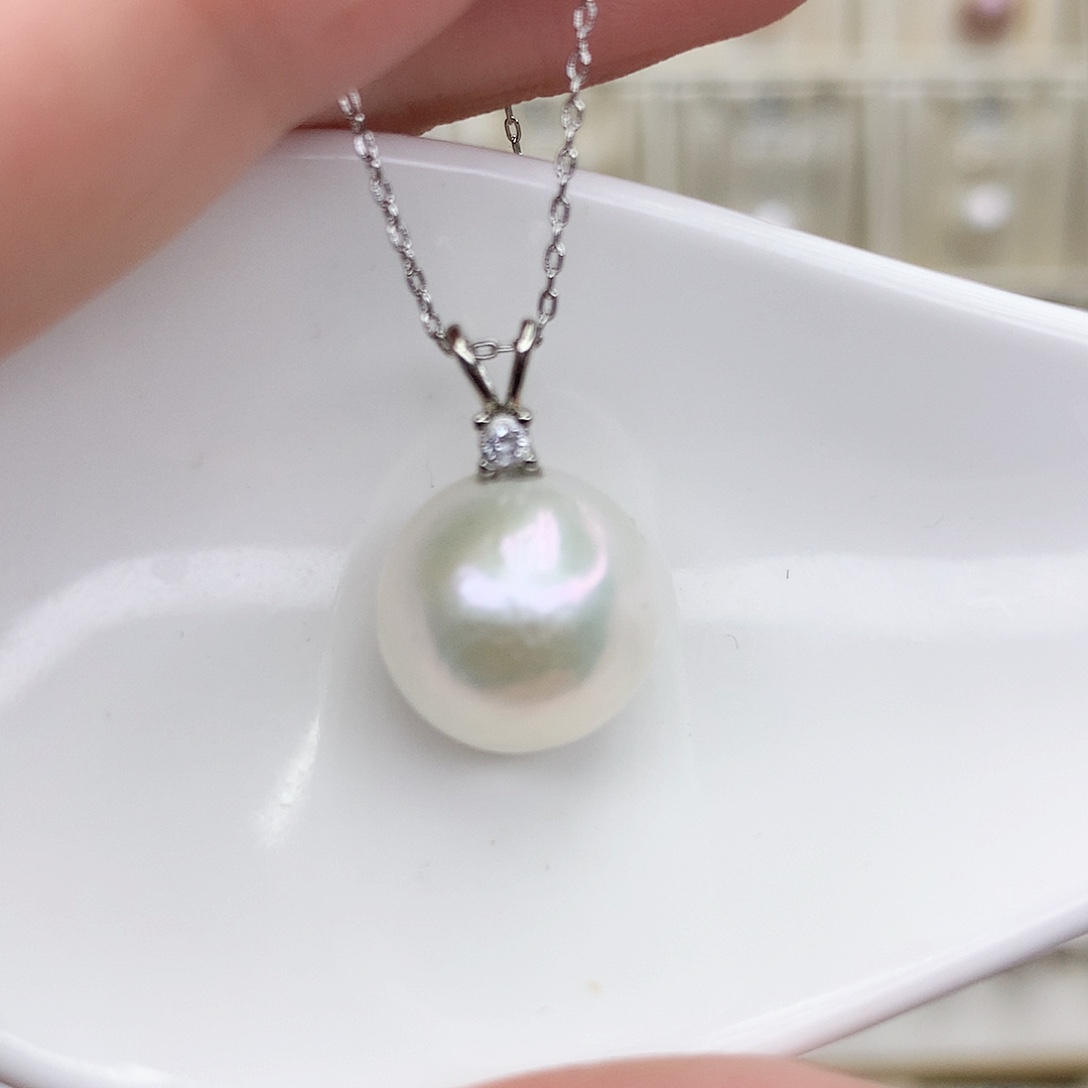 淡水珍珠吊坠(赠链)合金