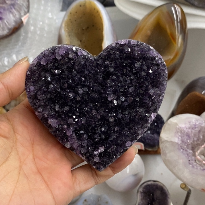 静***儿紫晶珠宝半成品未镶嵌