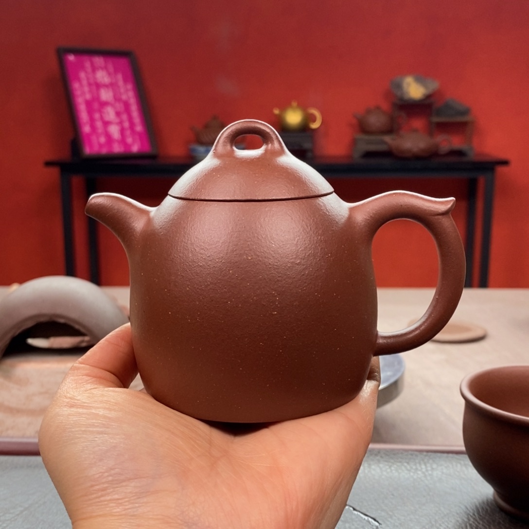 紫砂茶壶底槽清秦权240cc全手➕底槽清杯子