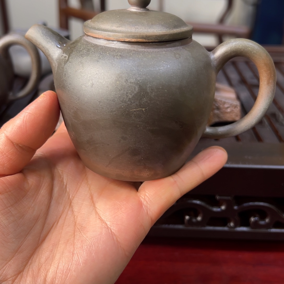 贵台龙窑柴烧茶壶60