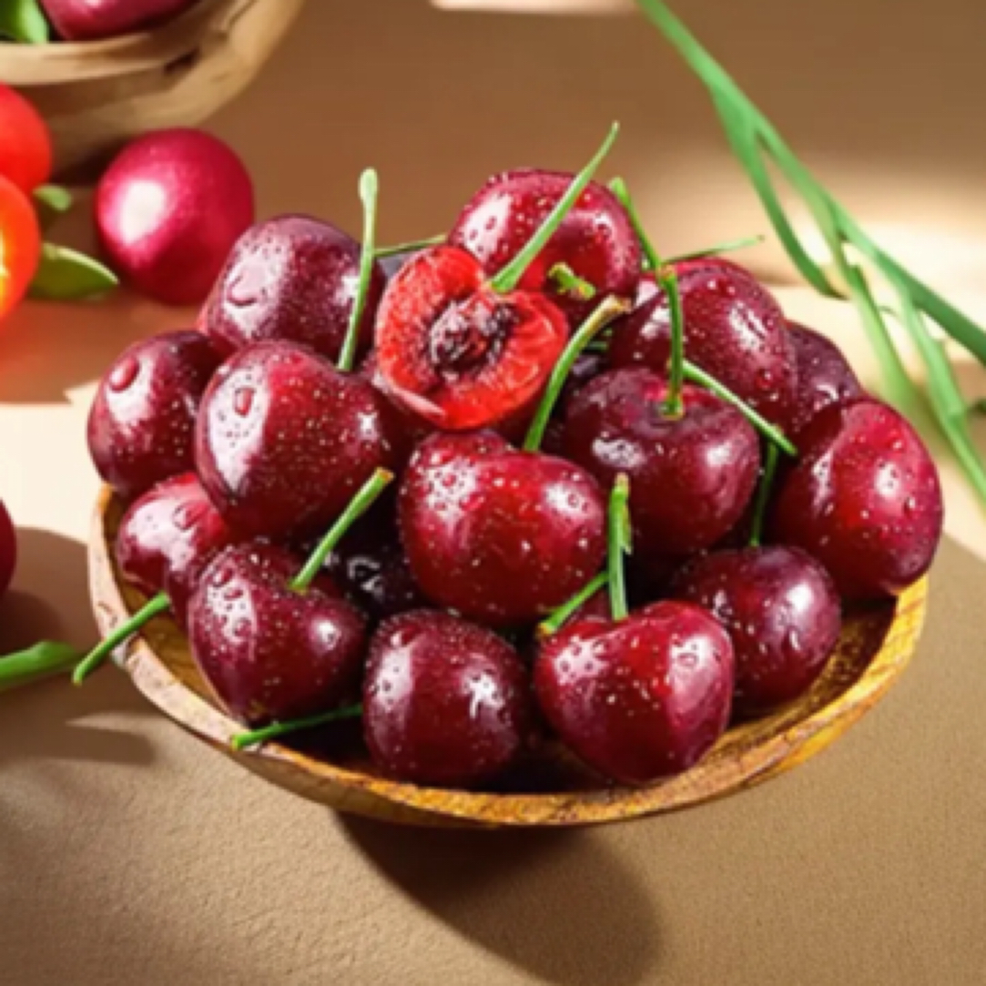 JD海运桑提那，车厘子，一盒，净果3斤，机器采收个别机械伤)桑提娜拉宾斯智利
