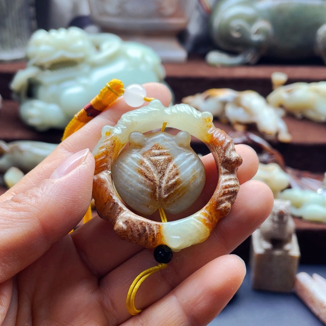 吊坠白玉菩提摆件