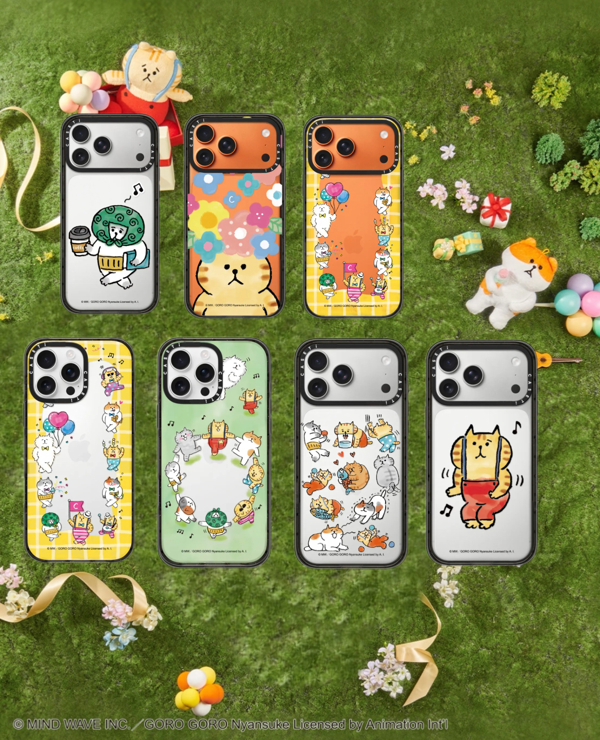 【懒洋洋猫之助】透明时尚潮流适用于iPhone17promax手机壳卡通可爱