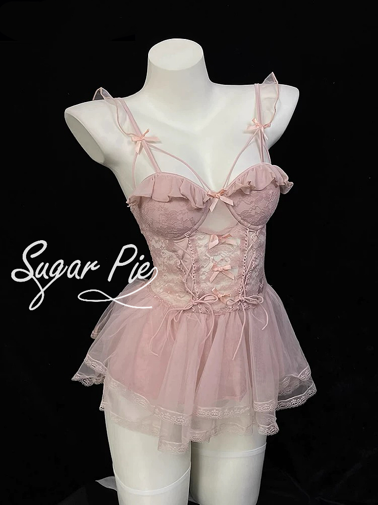 SugarPie【蜜桃陷阱】甜美公主裙性感蕾丝甜欲战袍诱惑