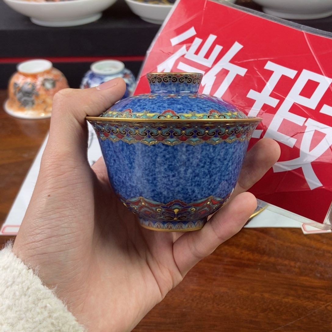 杯雁*景德镇手绘陶瓷艺术