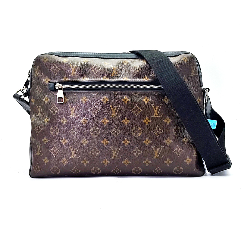 95新 LouisVuitton/路易威登 老花大容量棕色男士邮差单肩斜挎包