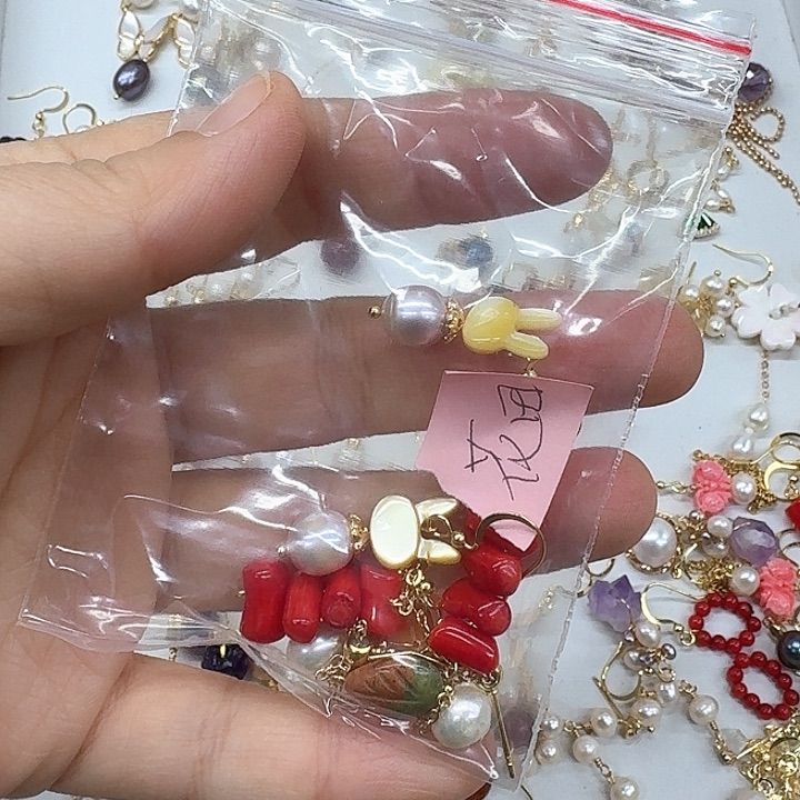 淡水珍珠耳坠银S925镶嵌