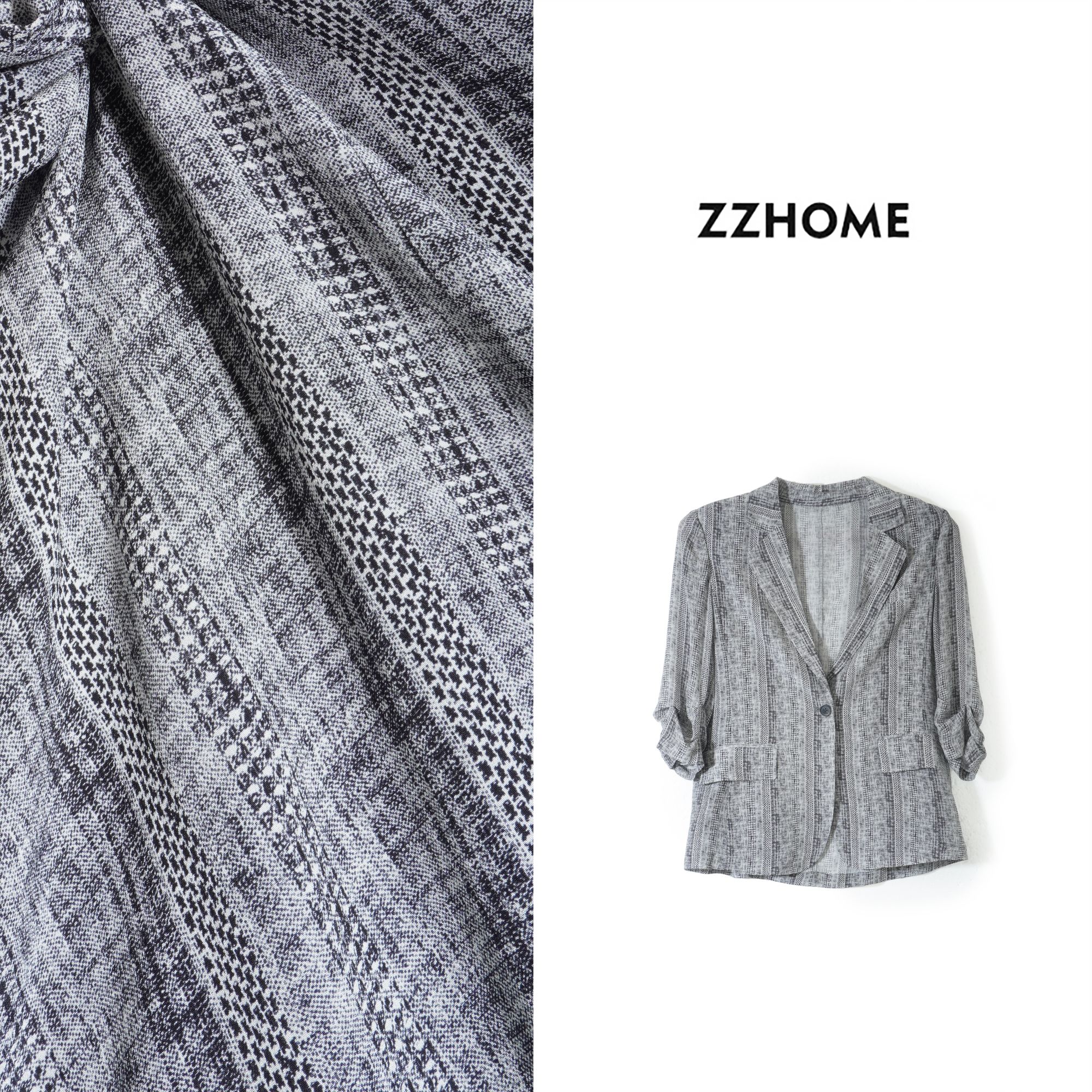 ZOZO HOME |新复古时髦西装领轻薄短款外套q173750p