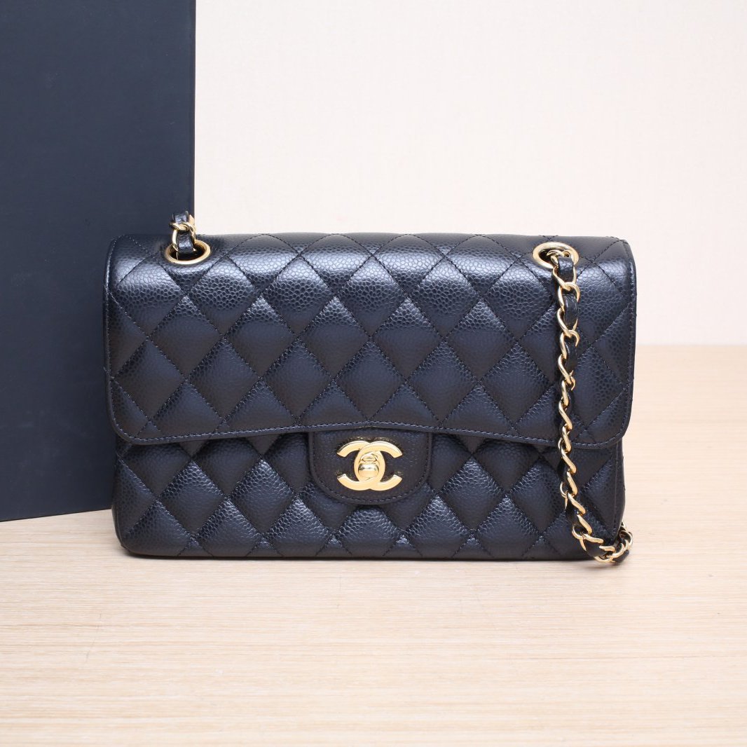 99新 Chanel/香奈儿 斜挎包 小号 23cm 黑色 22开 P215563662