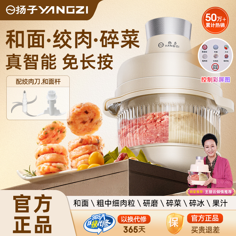 扬子YANGZI多功能料理DR大容量大号家用和面绞肉榨汁全自动料理机
