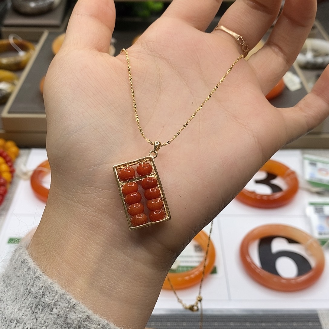 石英质玉未镶嵌项链