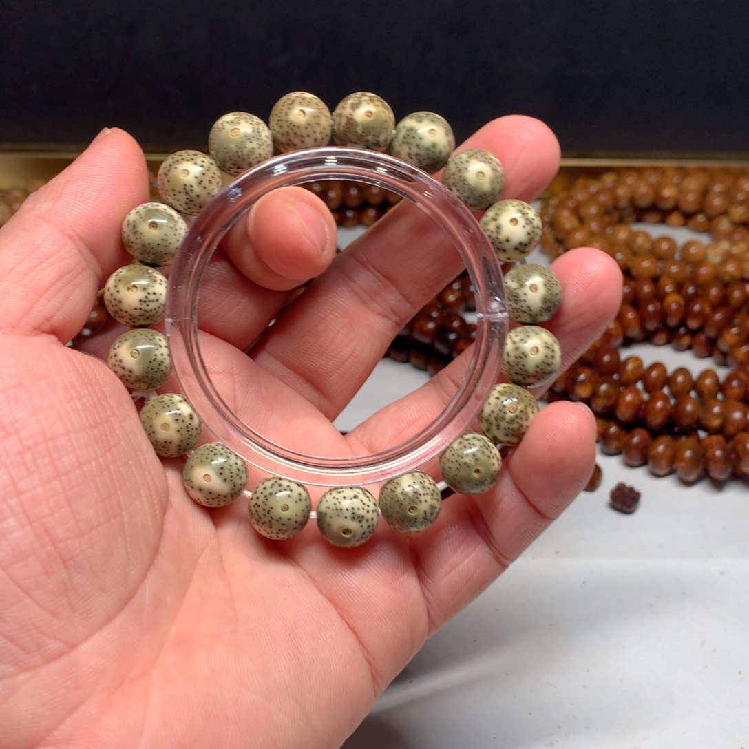 吊坠星月菩提海南原生态12青花正圆