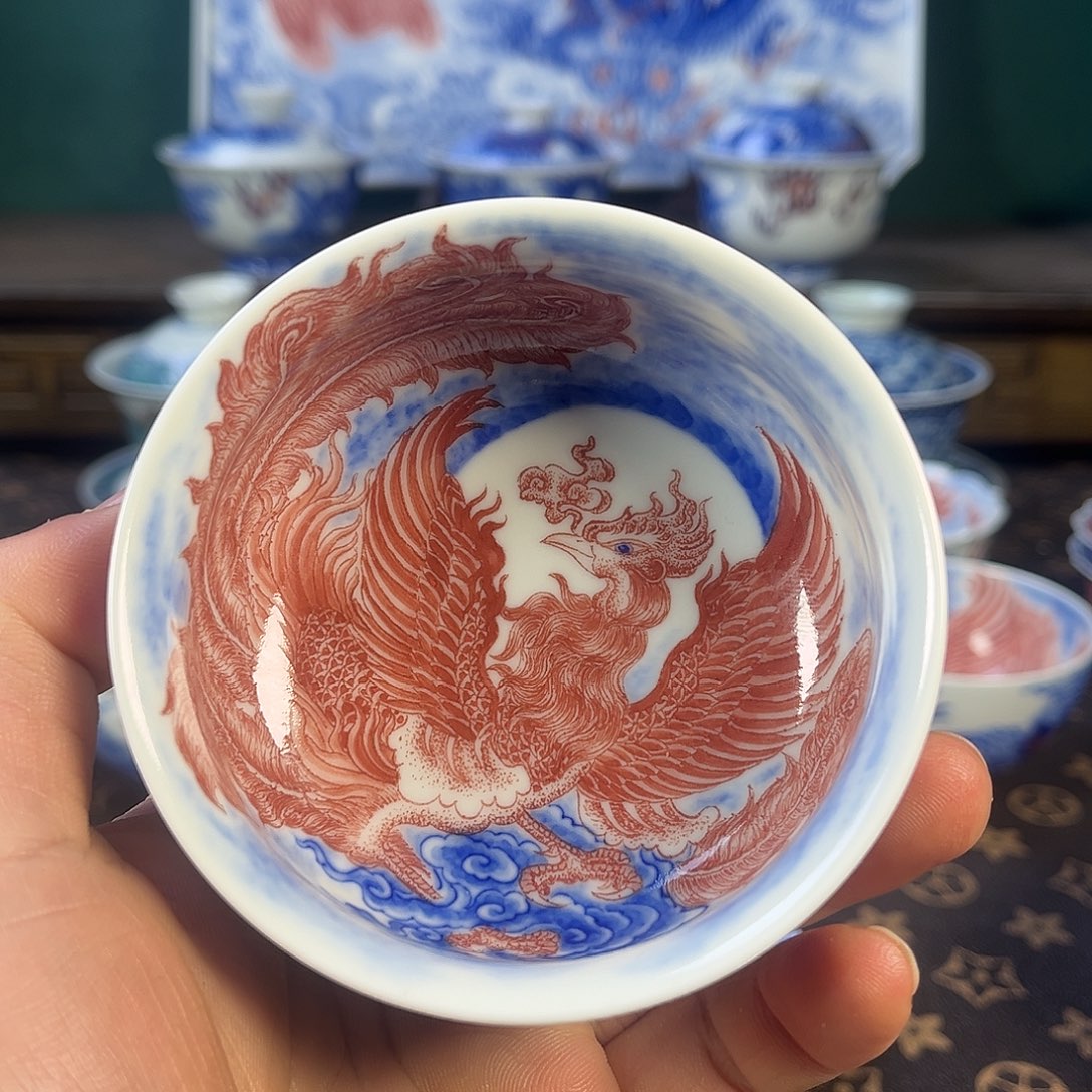 瓷片自成堂景德镇手工手绘