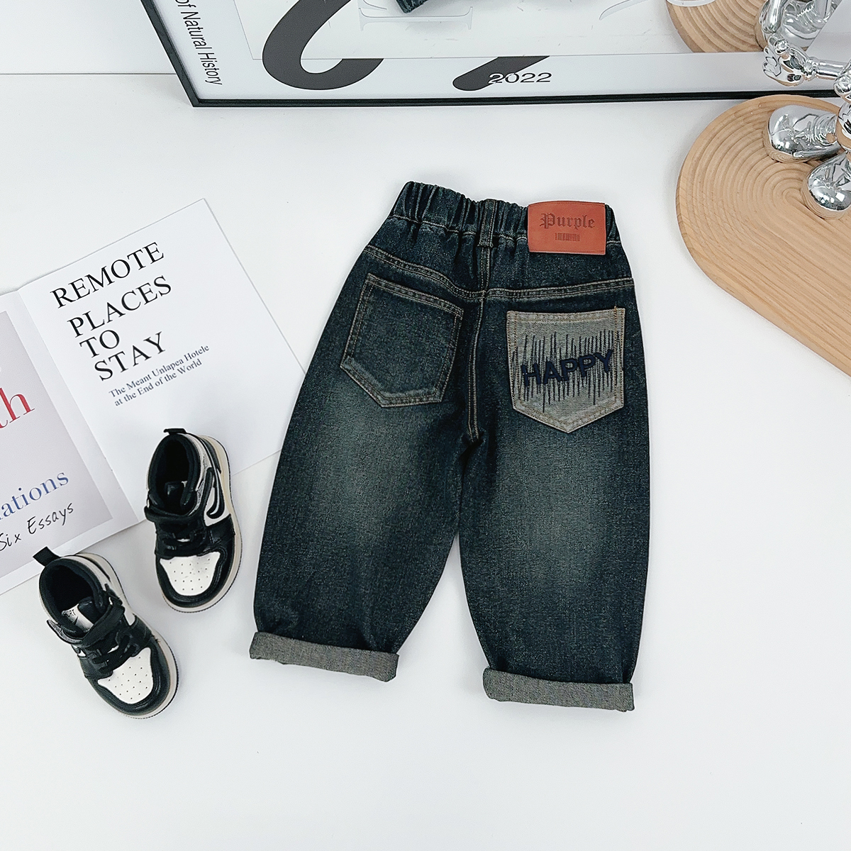 男童裤子春秋款儿童牛仔裤2025秋新款秋装 FB25256 悠悠童话童装