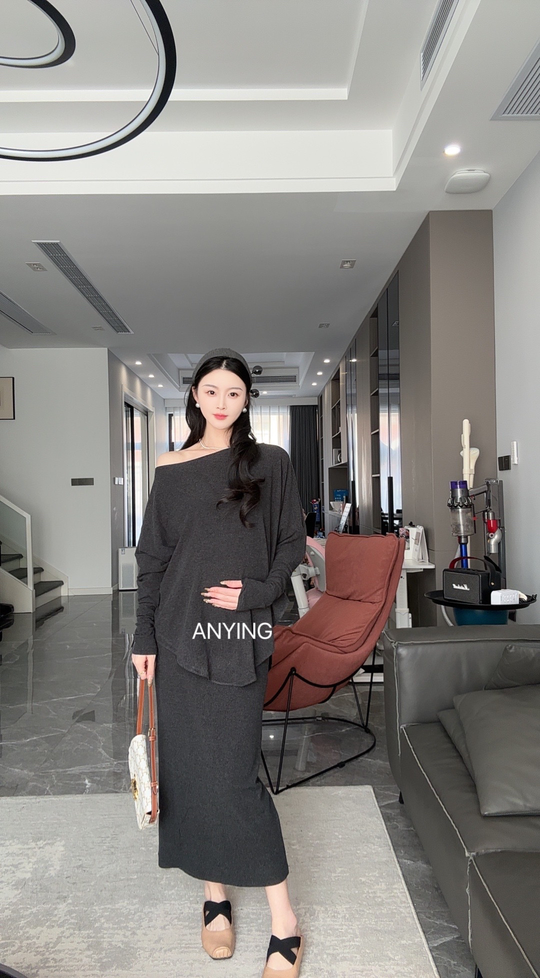 莉莉安 春夏套装韩版时尚辣妈棉上衣+半身裙两件套