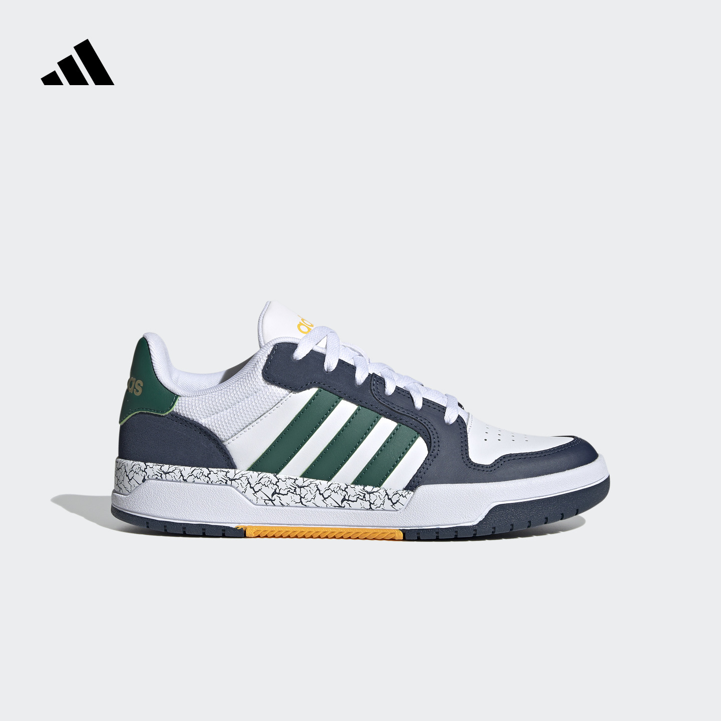 流光风 阿迪达斯 ENTRAP运动板鞋少年感复古篮球鞋男女款JQ5047