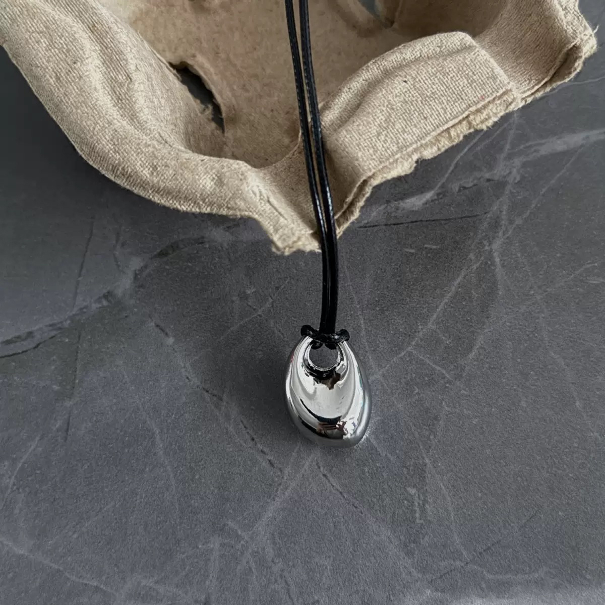 韩国ins博主同款长款项链银色金色椭圆小众设计感项链女 